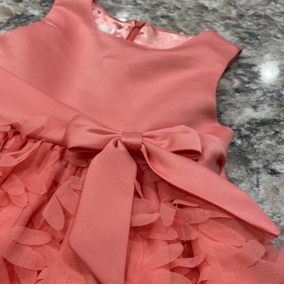 American Princess | formal coral party dress with built in tulle petticoat - Picture 4 of 16